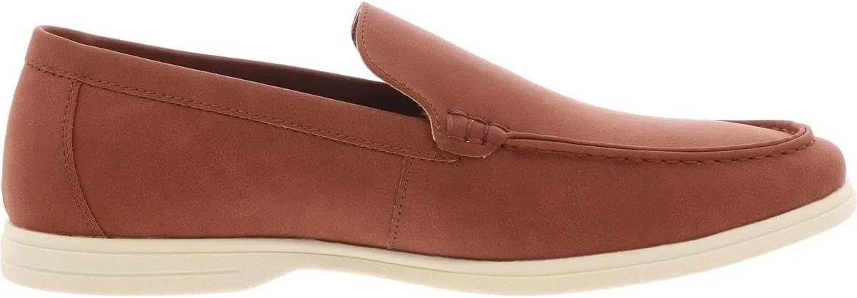 Alfani Mens Porter Faux Leather Memory Foam Loafers