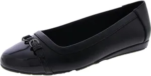 Anne Klein Womens Embellished Faux Leather Moccasins