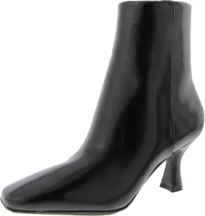 Anne Klein Womens Pablo Faux Leather Heeled Booties