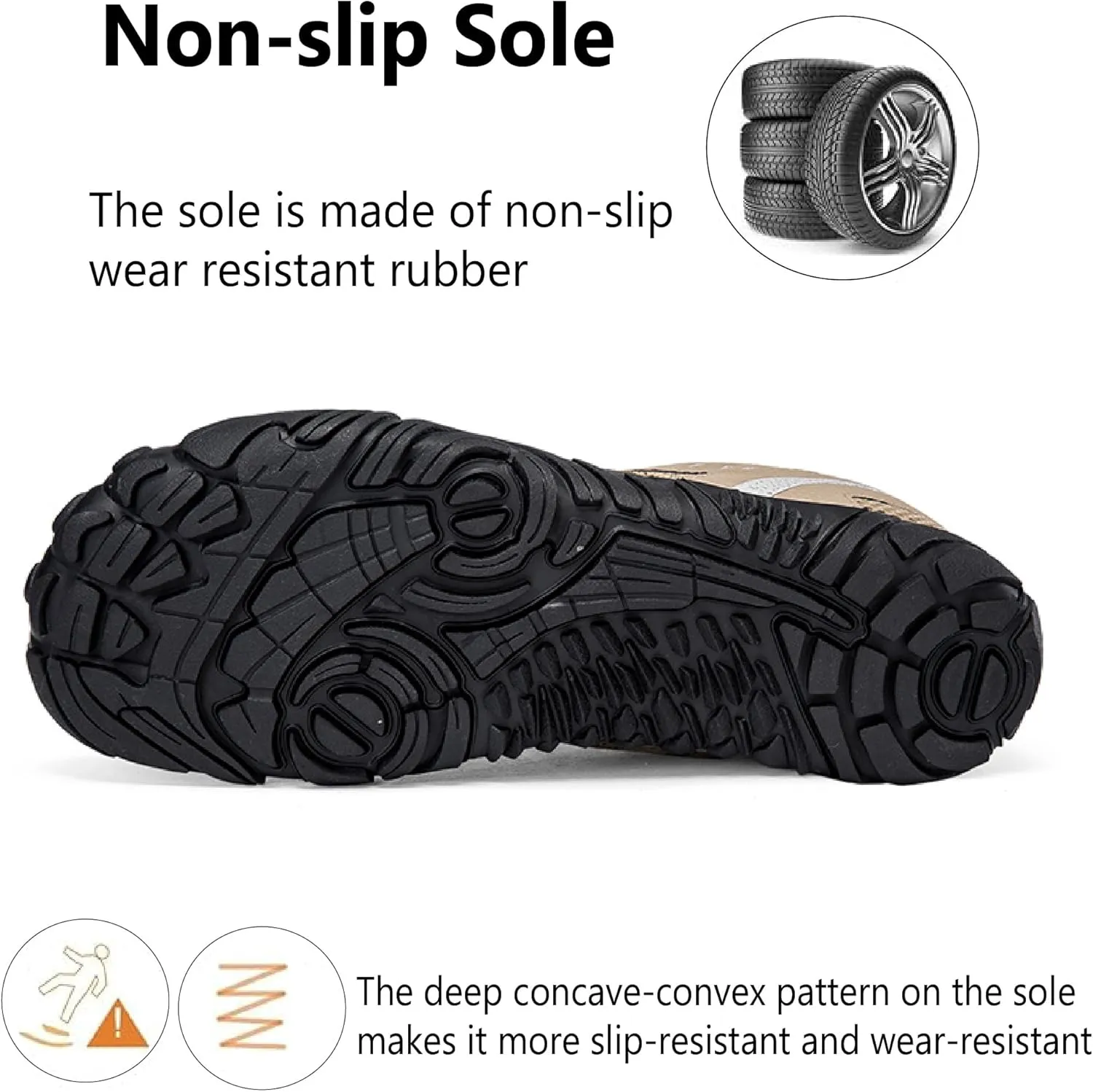 Asifn Mens Quick Dry Water Shoes Hiking Barefoot Lightweight Zero Drop Breathable Shoes Outdoor Sports