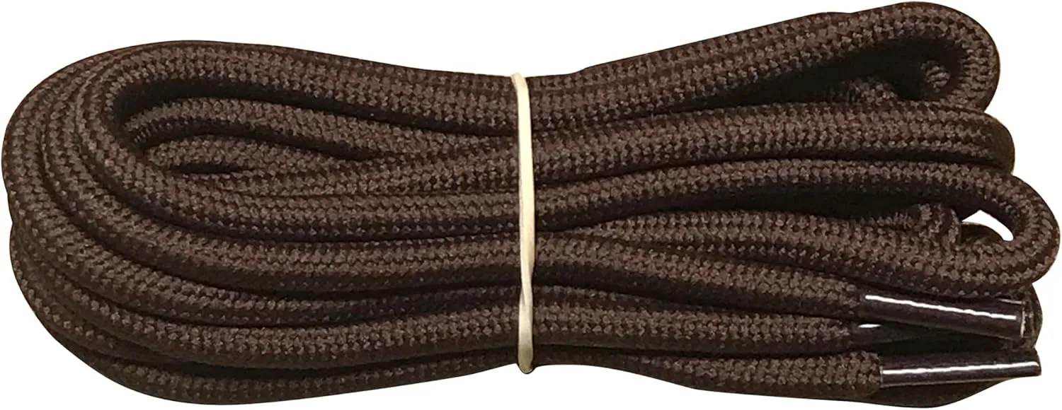 B&Q 3 Pairs Heavy Duty Round Boot Laces Shoelaces for Hiking Walking Construction Safety Work Boots Shoes