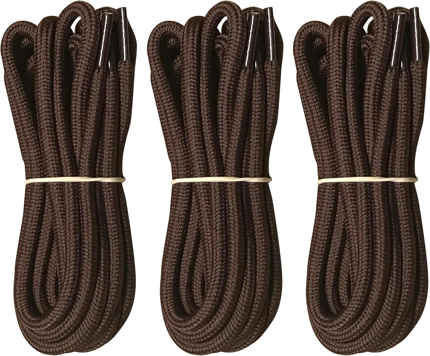 B&Q 3 Pairs Heavy Duty Round Boot Laces Shoelaces for Hiking Walking Construction Safety Work Boots Shoes