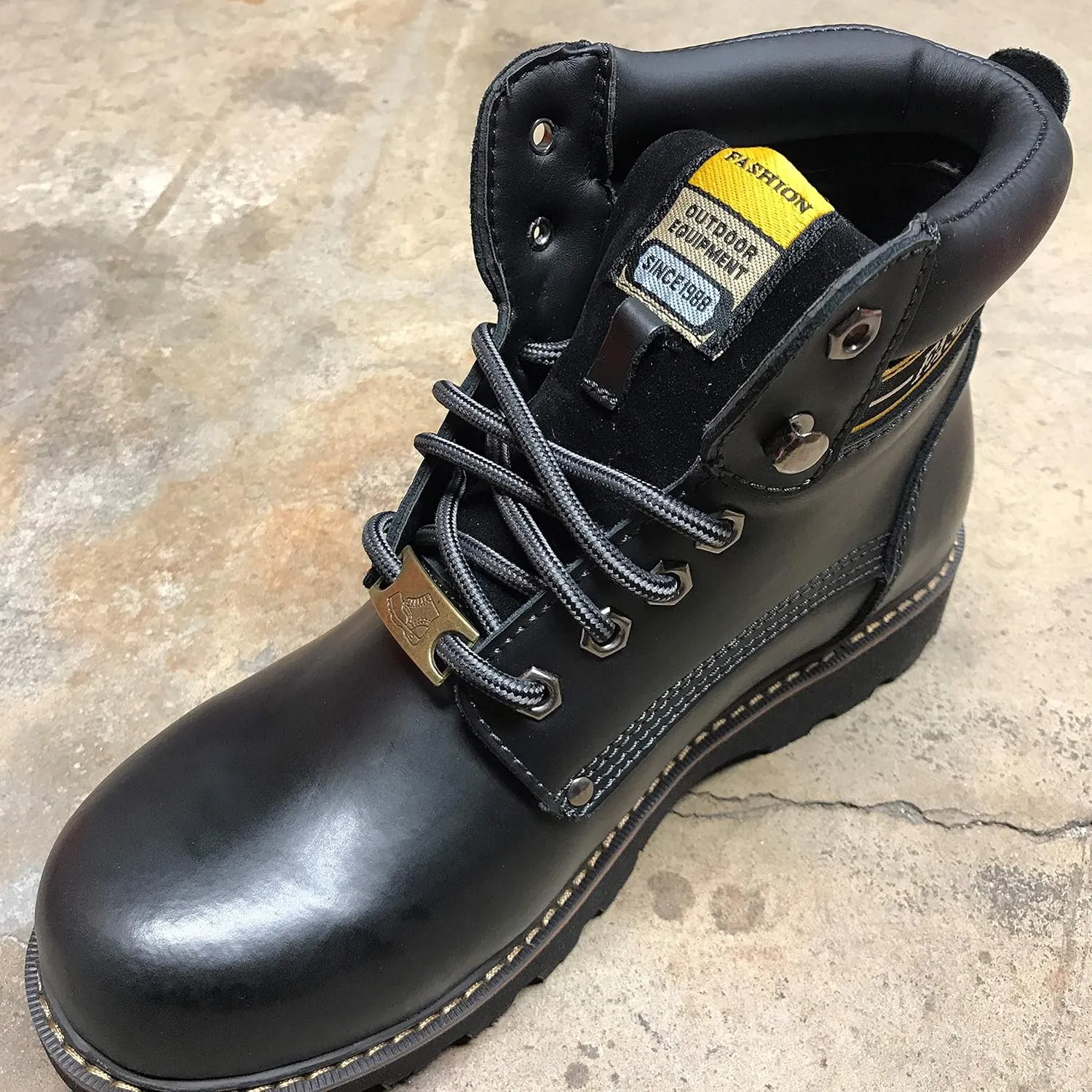 B&Q 3 Pairs Heavy Duty Round Boot Laces Shoelaces for Hiking Walking Construction Safety Work Boots Shoes