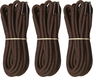 B&Q 3 Pairs Heavy Duty Round Boot Laces Shoelaces for Hiking Walking Construction Safety Work Boots Shoes