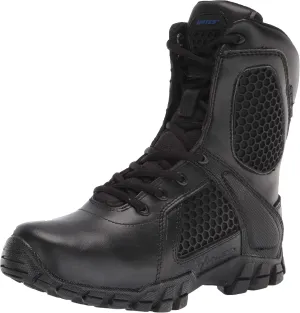Bates Men's Shock 8" Side Zip Military and Tactical Boot, Black, 6 Medium