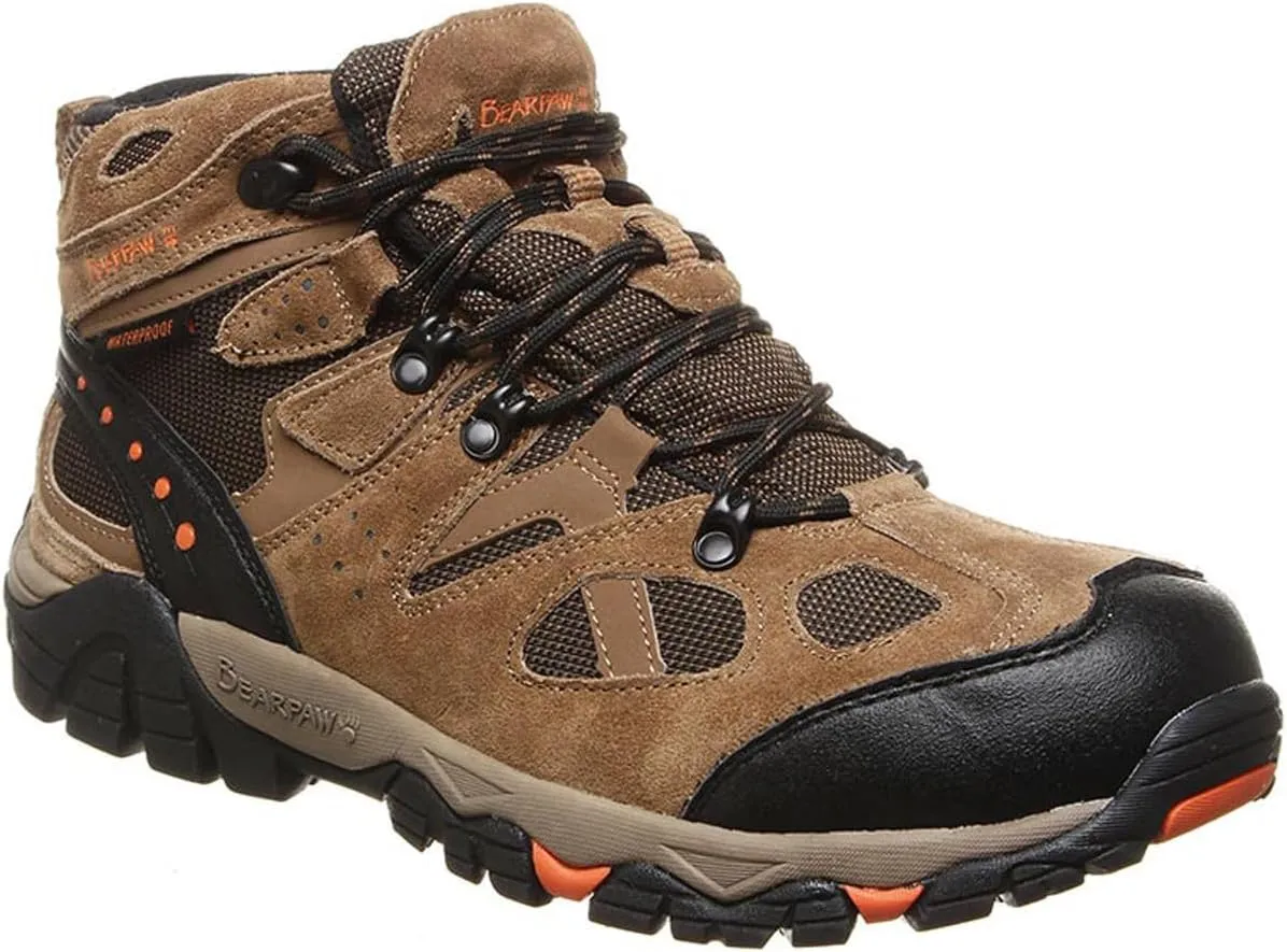 BEARPAW Men's Brock Multiple Colors | Men's Ankle Boot | Men's Hiking Boot | Comfortable Winter Boot