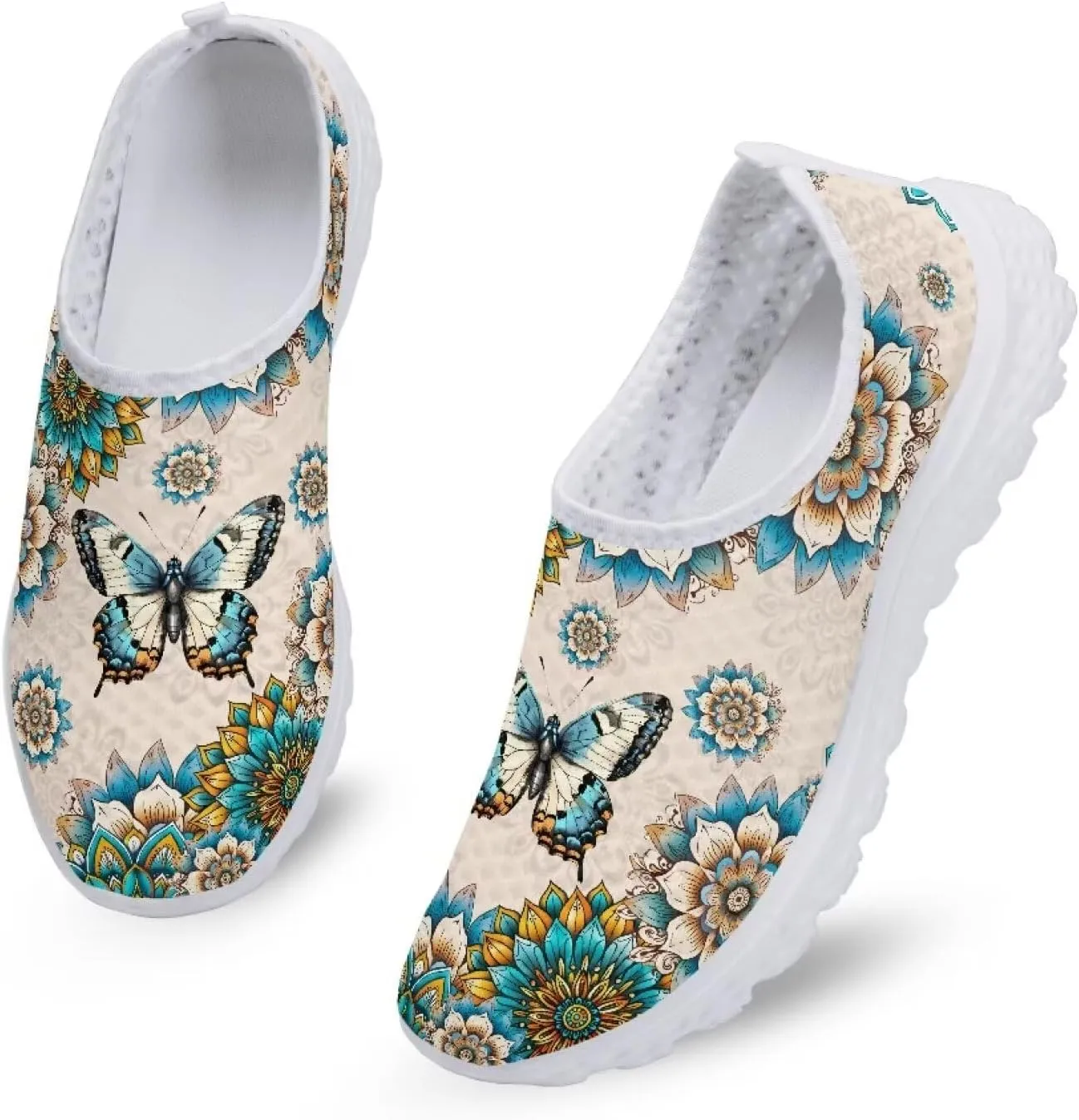 Biyejit Water Shoes for Womens Barefoot Quick-Dry Aqua Shoes Non-Slip Casual Walking Sports Sneakers Slip On Flats