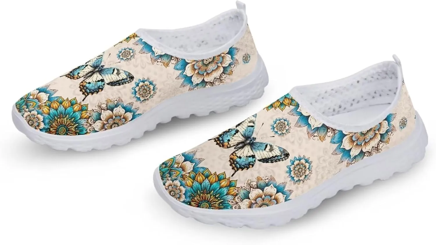 Biyejit Water Shoes for Womens Barefoot Quick-Dry Aqua Shoes Non-Slip Casual Walking Sports Sneakers Slip On Flats