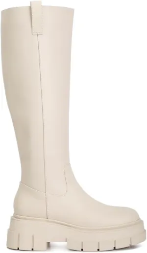Blume Faux Leather Chunky Platform Knee Length Boots