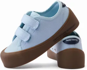 Boys Girls Kids Shoes Dual Hook and Loops Cupsole Casual Lightweight Canvas Sneakers with Sport Sole