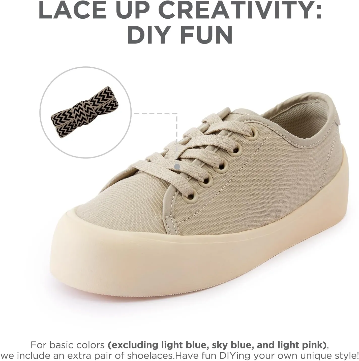 Boys Girls Kids Shoes Lace-up Cupsole Casual Lightweight Canvas Sneakers with Sport Sole