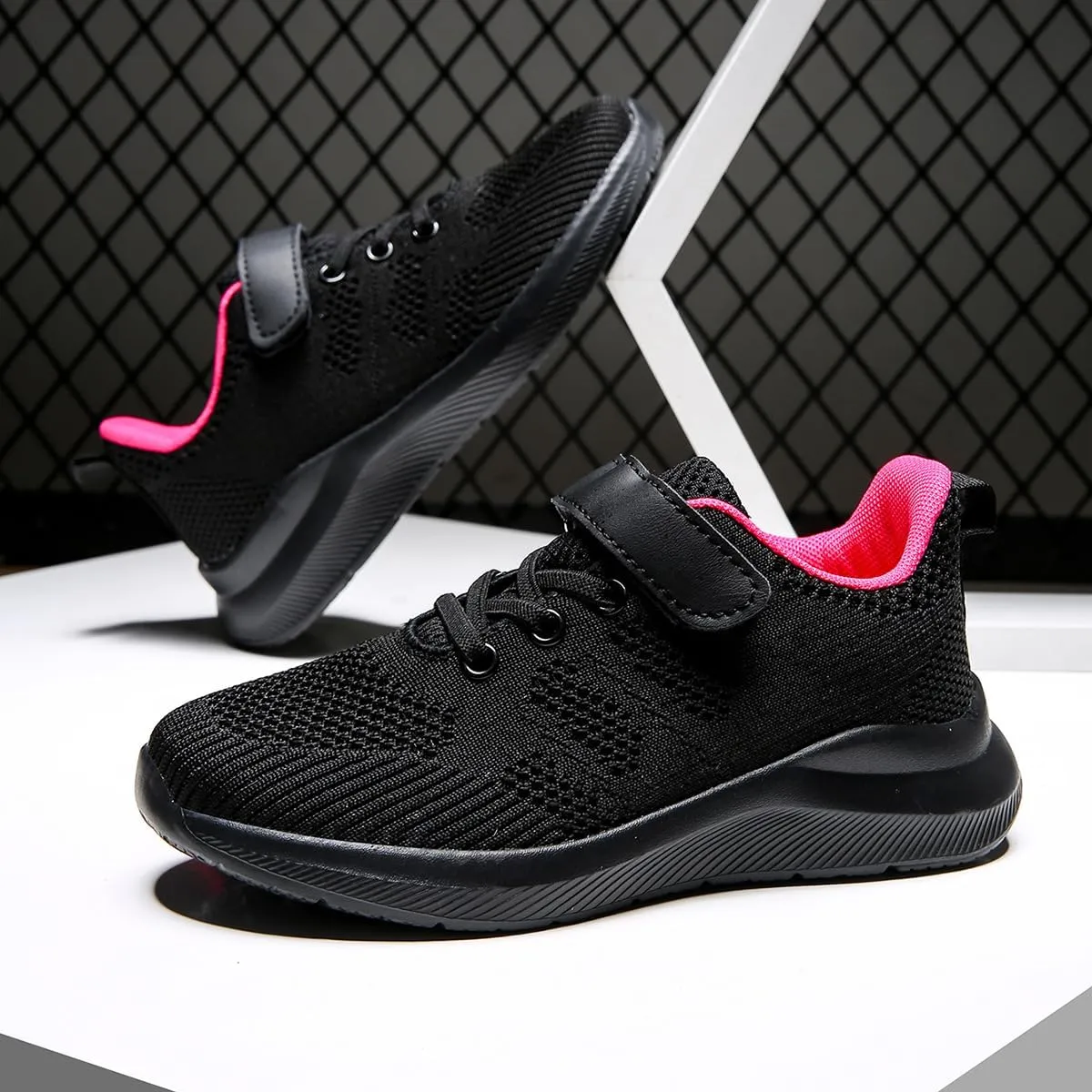 Boys Girls Sneakers Kids Shoes Unisex Lightweight Breathable Athletic Running Tennis Fitness Shoes for Toddler/Little Kid/Big Kid