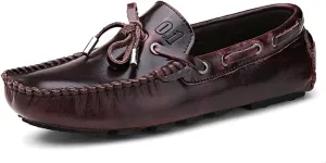 Dress Shoes for Men British Retro Genuine Leather Men's Loafers Slip-on Business Casual Leather Shoes