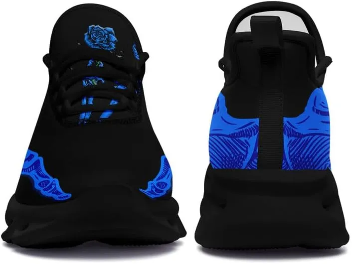Fashion Skull Running Shoes for Men Women Edgy Elegance Sneakers Gothic Light Weight Mesh EVA Walking Tennis Sports Shoes