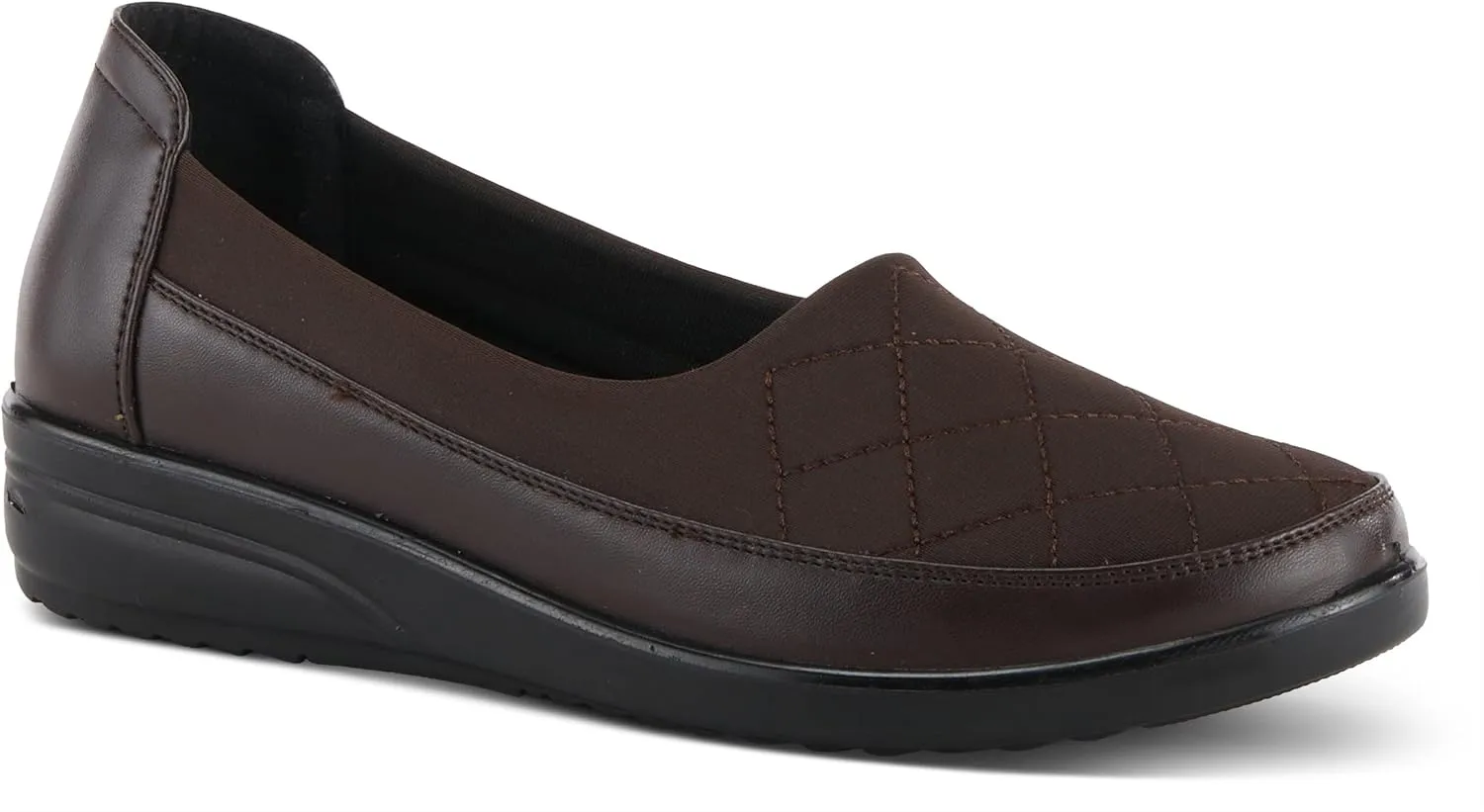 Flexus Spring Step Communa Loafers for Women - Quilted Slip-on Shoes with Padded Insole - Low Heel Ladies Casual Loafers