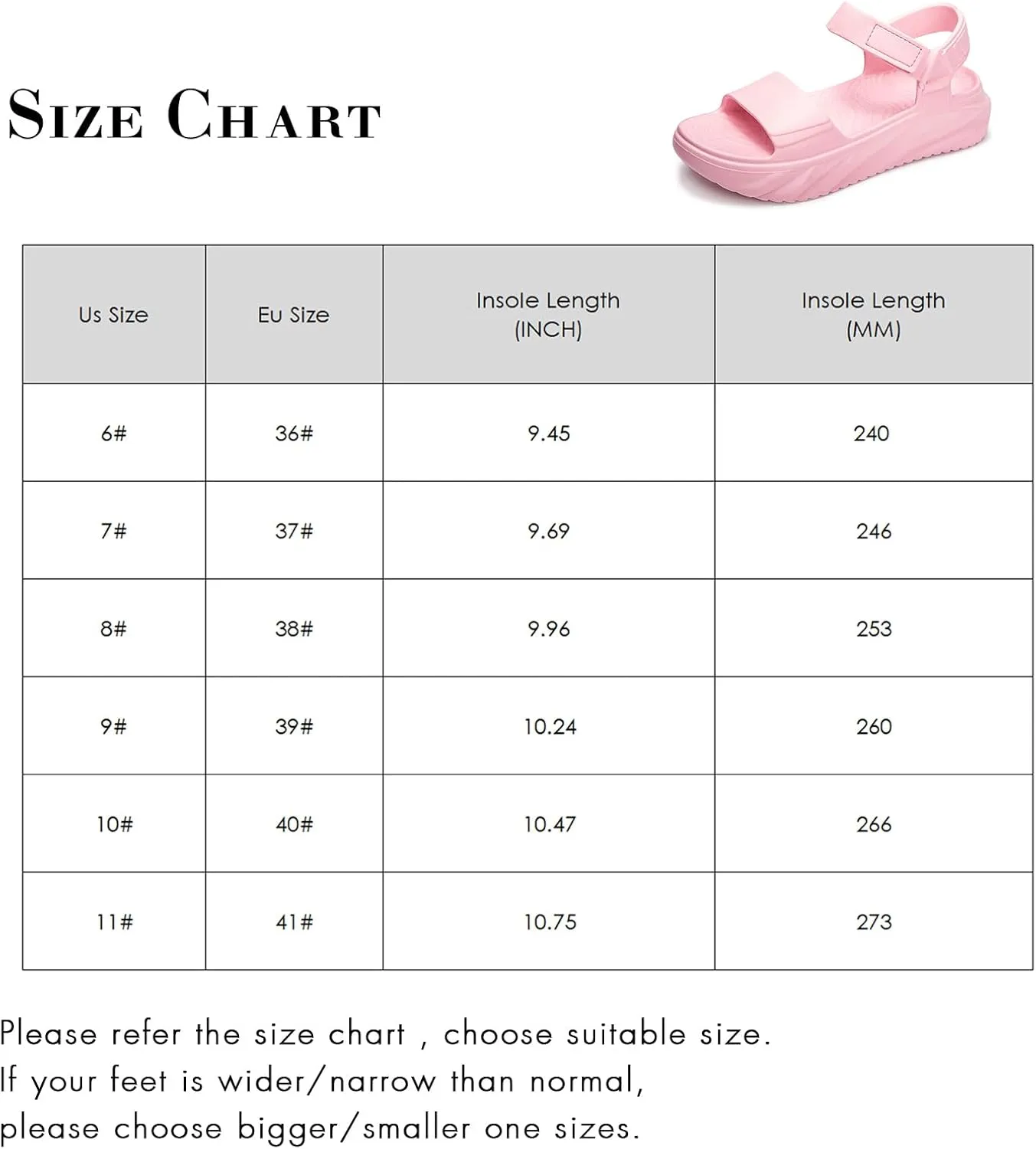 FUNKYMONKEY Women's Platform Plastic Sandals Ultra Light EVA Thick Sole Open Toe Waterproof Shoes