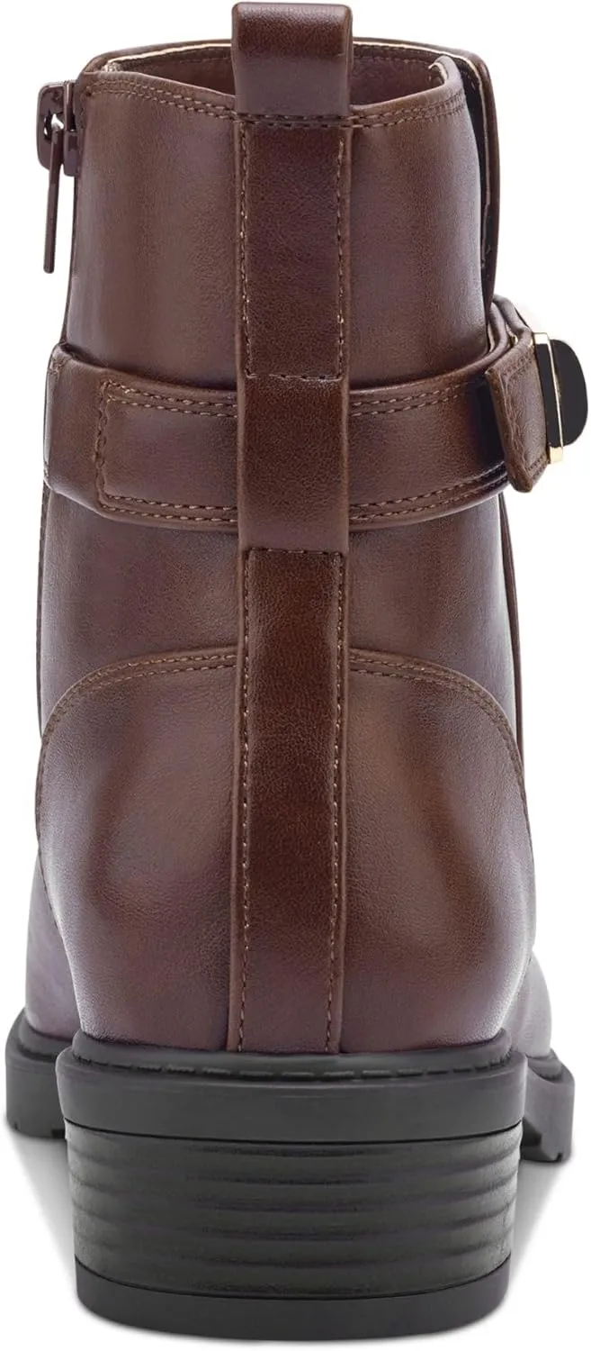 Giani Bernini Womens BECCAAP Faux Leather Ankle Boots