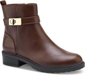 Giani Bernini Womens BECCAAP Faux Leather Ankle Boots