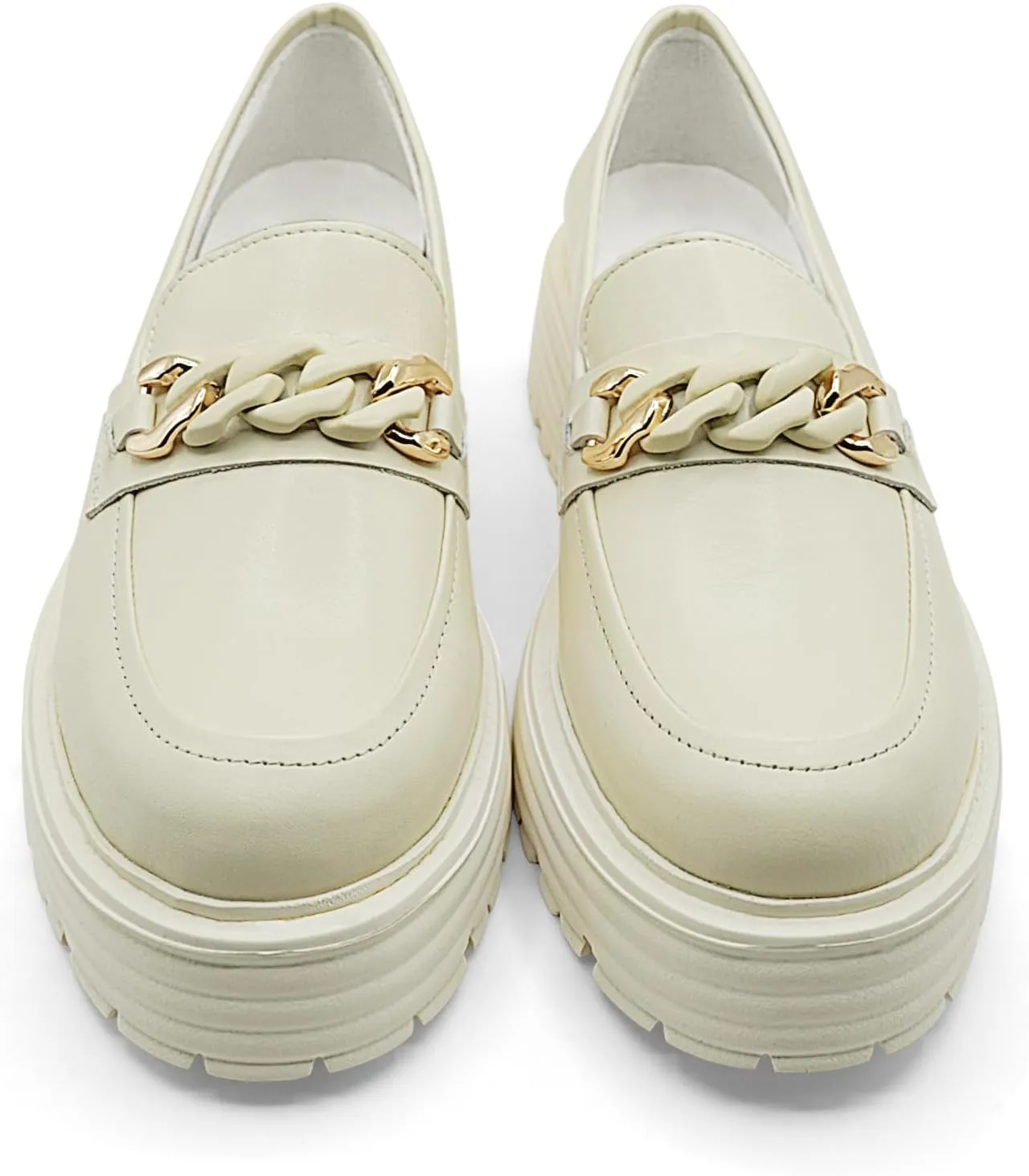 JENN ARDOR Women's Chunky Loafers Platform Loafers Leisure Shoes Work Shoes