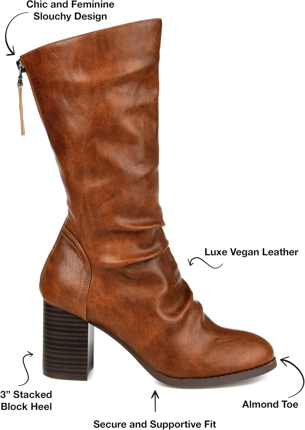 Journee Collection Women's Mid Calf Boots
