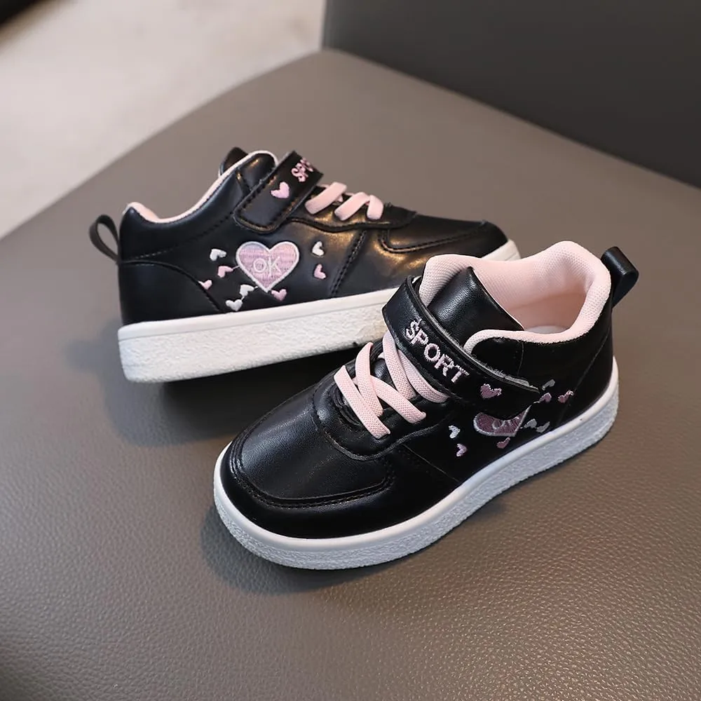 Kids Canvas Shoes Boys Girls High Top Canvas Slip On Sneakers