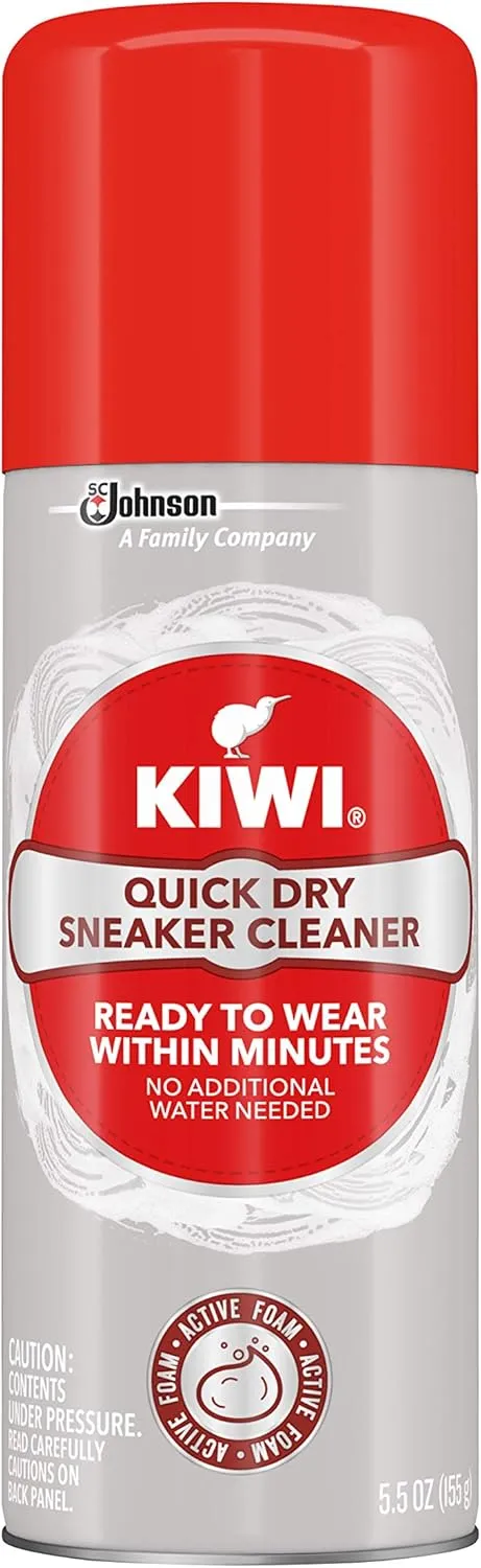 KIWI Quick Dry Sneaker Cleaner Aerosol Spray, 5.5 oz, 1ct