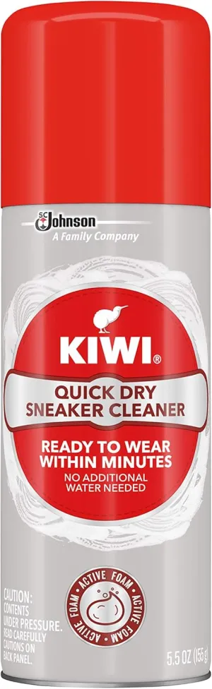 KIWI Quick Dry Sneaker Cleaner Aerosol Spray, 5.5 oz, 1ct