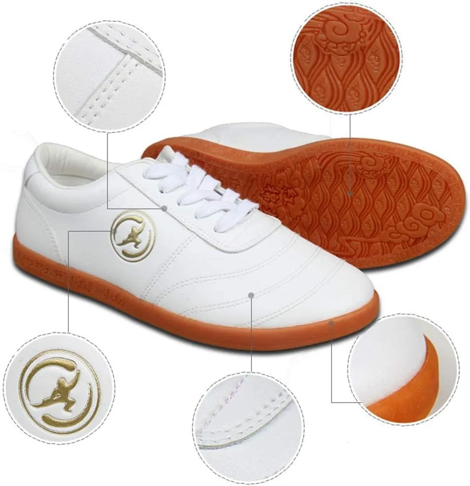 Martial Arts Shoes, Unisex Tai-Chi Sneakers Lightweight Adults Kids Kung Fu Trainers Anti-Slip Walking Fitness Shoes
