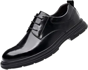 Men's Fashion Business Oxfords Shoes Lace-up Wedding Work Office Outdoor Party Casual Dress Shoes for Men
