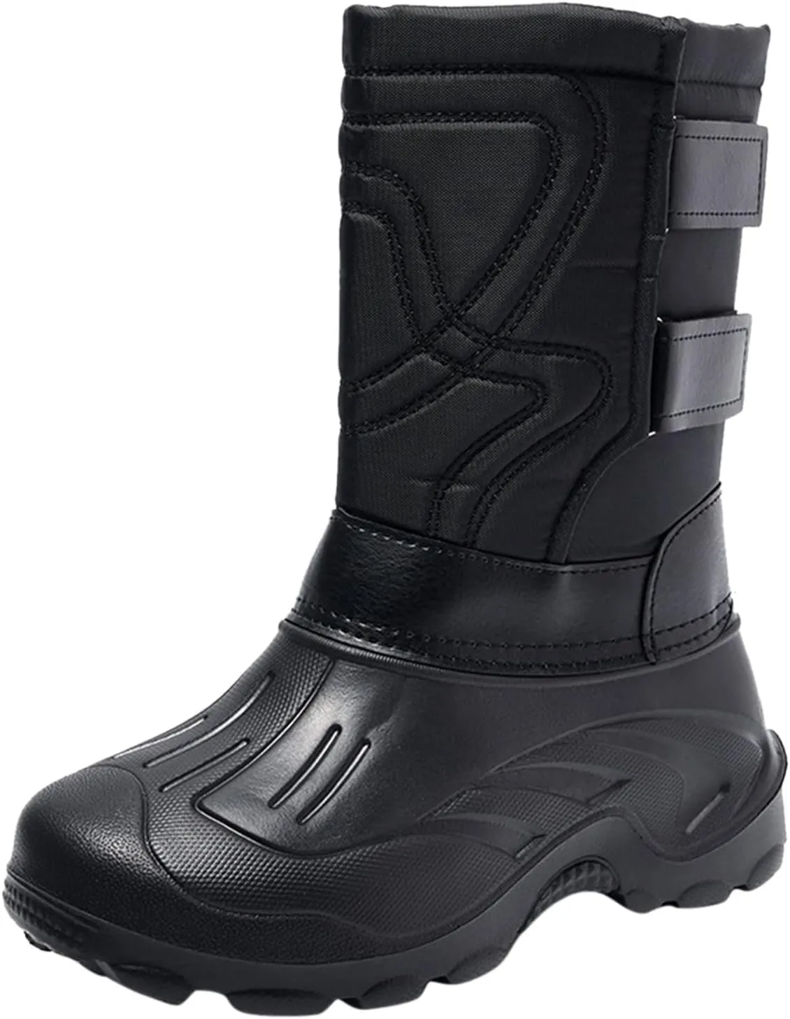 Men's Water Proof Insulated Snow Boots Cold Proof Mid Calf Boots Comfort Non Slip Winter Boots Warm Booties
