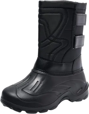 Men's Water Proof Insulated Snow Boots Cold Proof Mid Calf Boots Comfort Non Slip Winter Boots Warm Booties