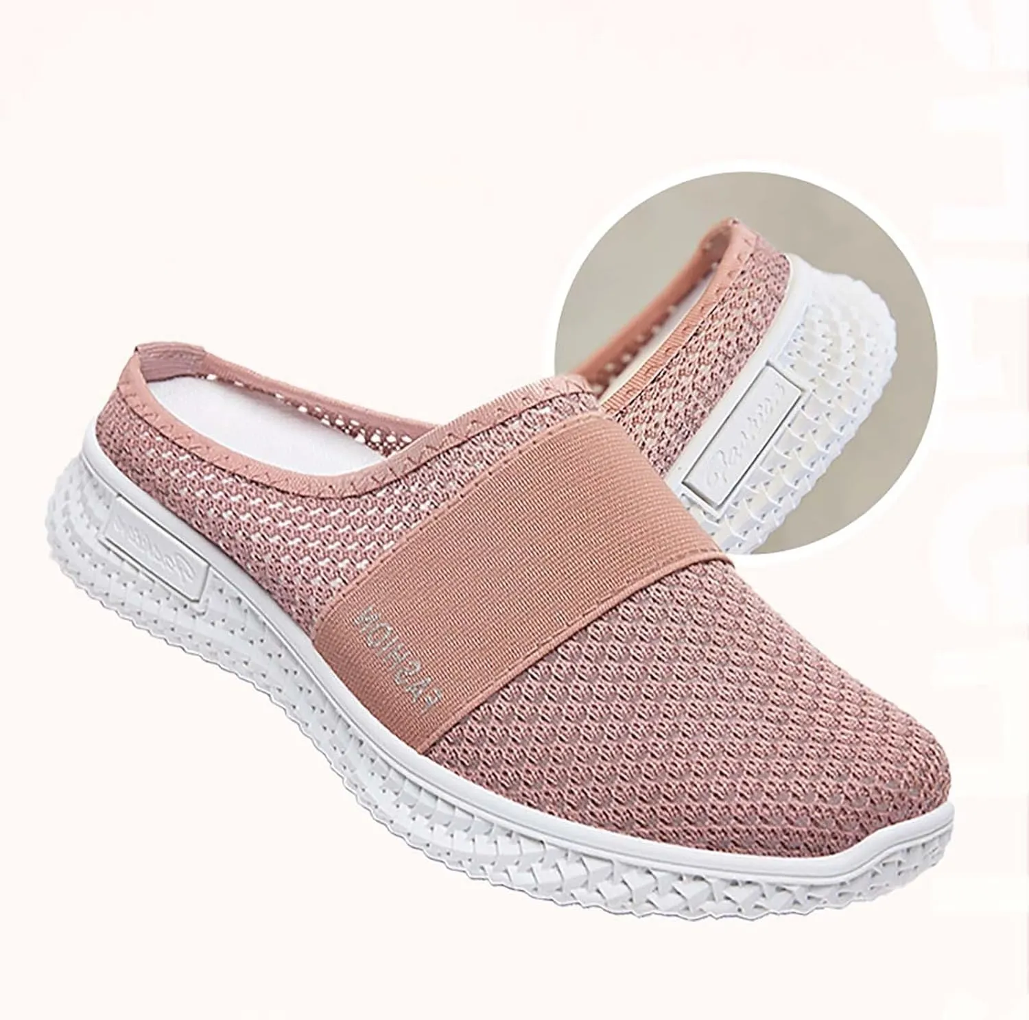 Mules for Women 2025 Backless Walking Sneakers Womens Running Shoes Casual Women Casual Shoes White Sneakers White Tennis Shoe Cross Trainer Shoe