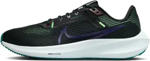 Nike Pegasus 40 Men's Road Running Shoes (DV3853-005, Black/Burgundy Crush/Geode Teal) Size 10