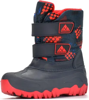 Nova Mountain Boys Girls Little Kids Winter Snow Boots,NF NFWB122FF NavyRed 9