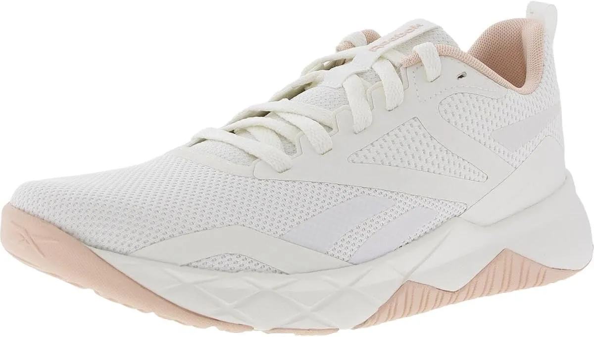 Reebok Women's NFX Trainer Sneaker, Chalk/Washed Clay/Footwear White, 9.5