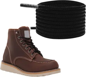 Round Boots Laces for Carhartt Steel-Toe Boot, 1/8" (3mm) Mens/Women Heavy Duty Replacement Shoelaces