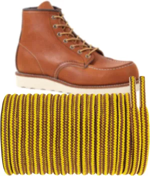Round Boots Laces for Red Wing Work Boots, 3/16"(4.5mm) Heavy Duty Shoe Strings Replacement for Hunting Combat Boot