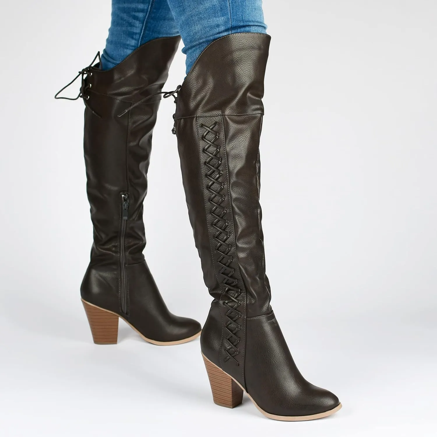 SPRITZ FAUX LEATHER MEDIUM CALF