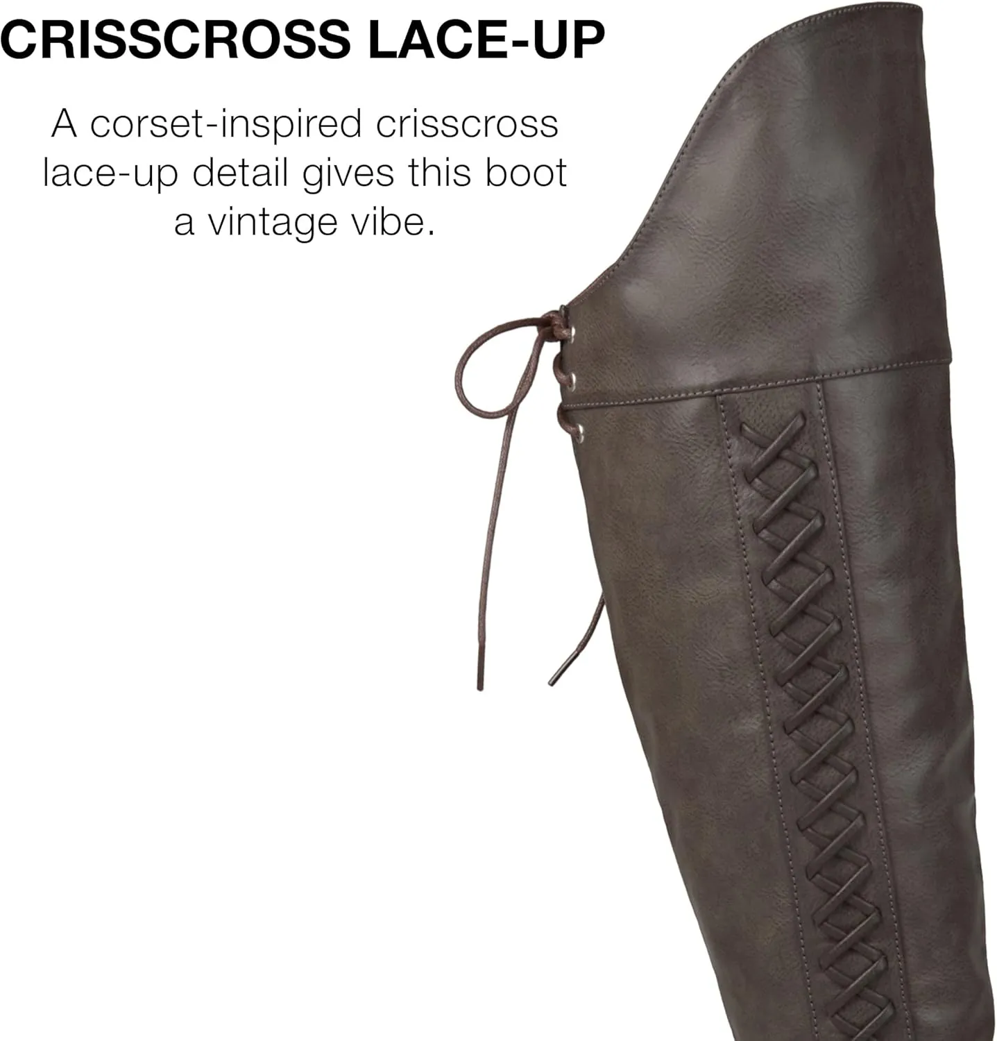 SPRITZ FAUX LEATHER MEDIUM CALF