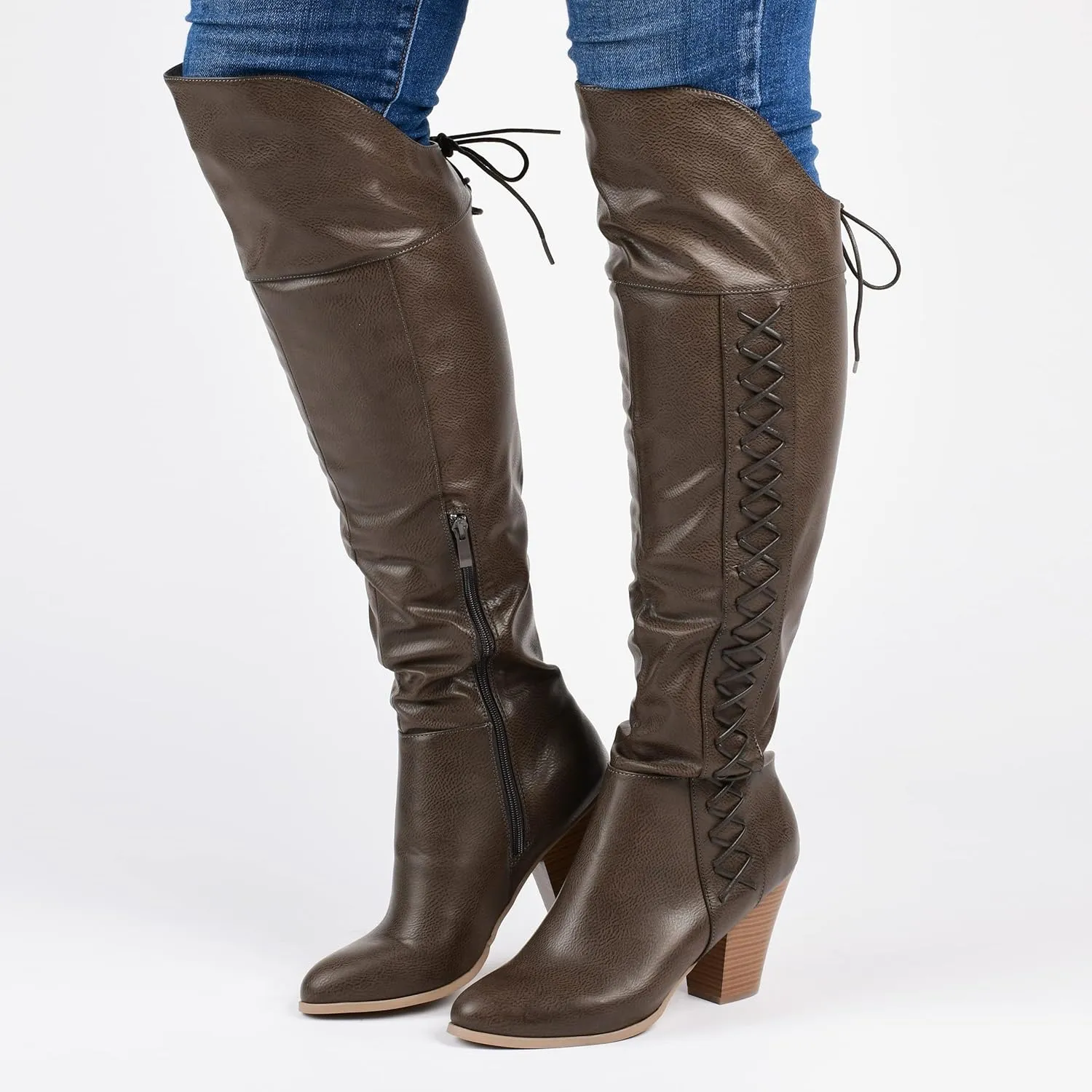 SPRITZ FAUX LEATHER MEDIUM CALF