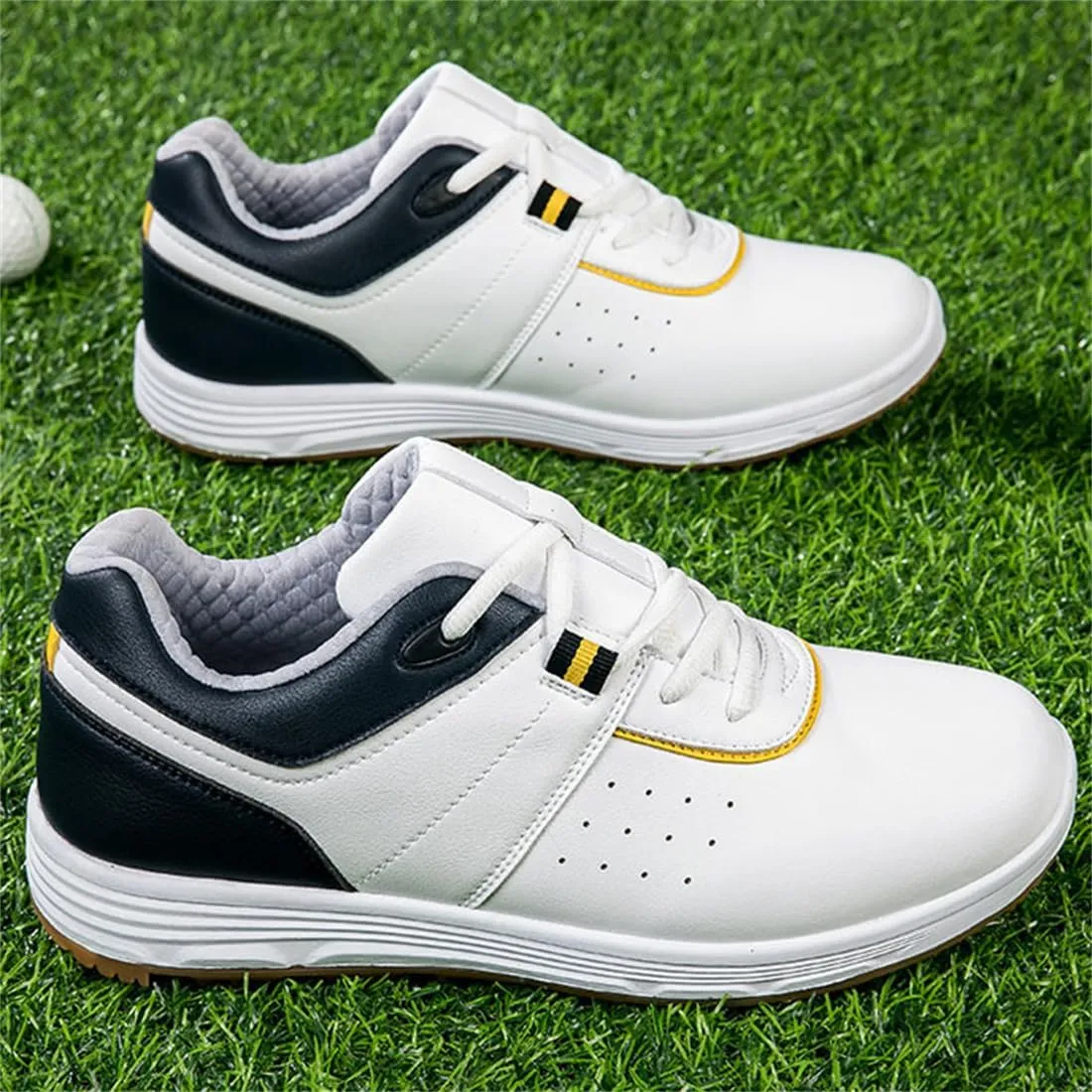 UCUZMI Waterproof Golf Shoes, Mens Golfing Trainers Casual Golf Fitness Shoes Ligthweight Comfortable Golf Sneakers