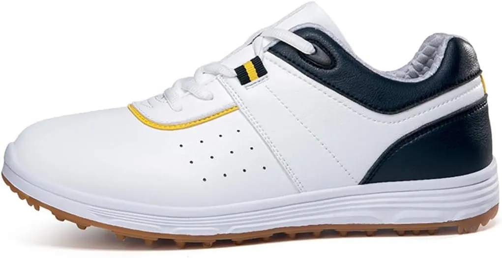 UCUZMI Waterproof Golf Shoes, Mens Golfing Trainers Casual Golf Fitness Shoes Ligthweight Comfortable Golf Sneakers