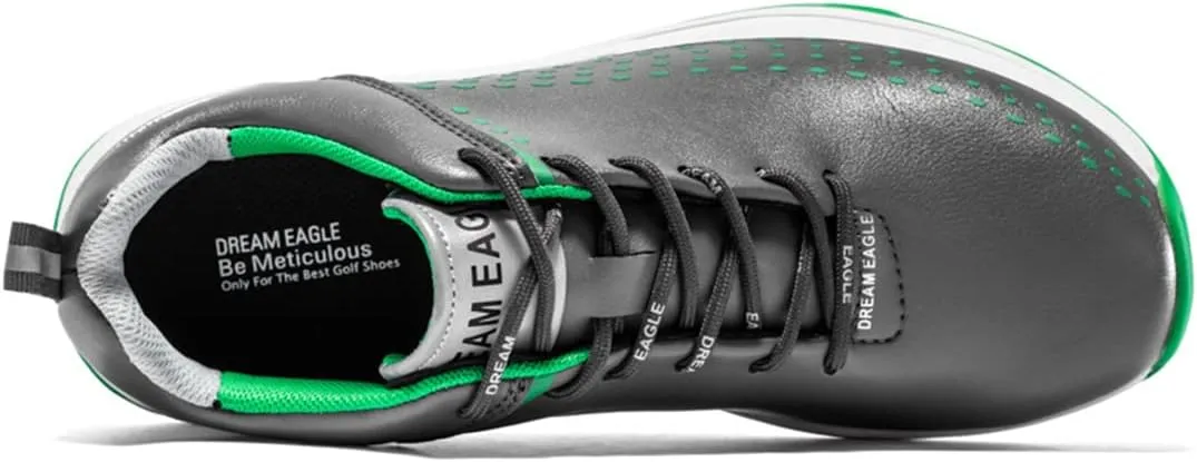 UCUZMI Waterproof Golf Shoes, Spiked Golf Athletic Trainers for Male Walking Footwears Outdoor Walking Fitness Shoes