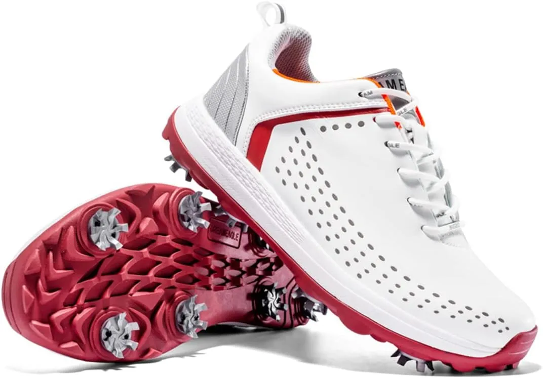 UCUZMI Waterproof Golf Shoes, Spiked Golf Athletic Trainers for Male Walking Footwears Outdoor Walking Fitness Shoes