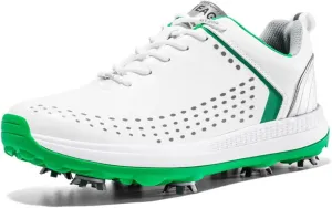 UCUZMI Waterproof Golf Shoes, Spiked Golf Athletic Trainers for Male Walking Footwears Outdoor Walking Fitness Shoes