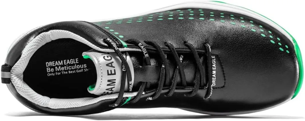 UCUZMI Waterproof Golf Shoes, Spiked Golf Athletic Trainers for Male Walking Footwears Outdoor Walking Fitness Shoes