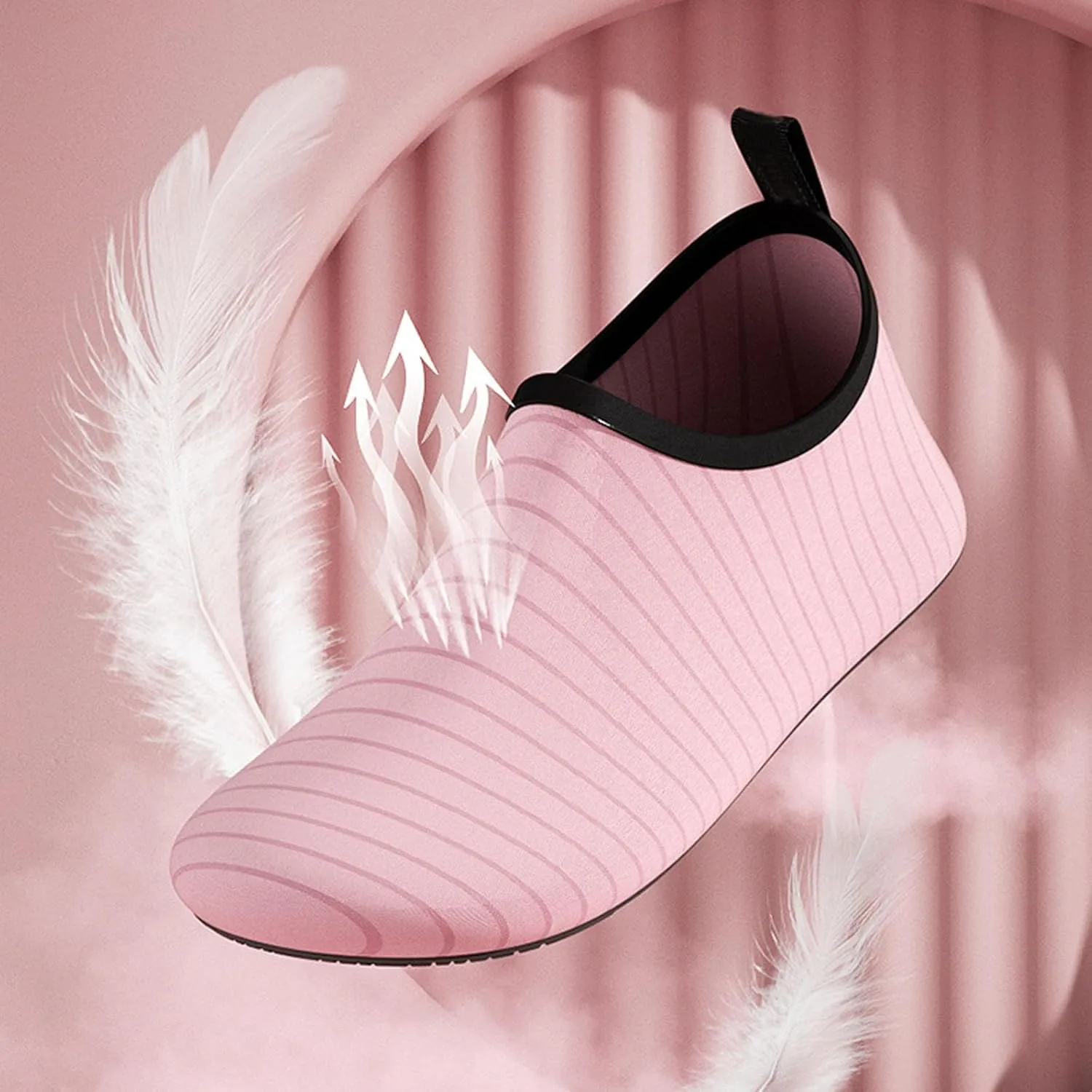 Water Sports Shoes for Women Men Barefoot Quick-Dry Aqua Socks Slip-on for Beach Swim Surf Exploration Yoga Exercise Beach Casual Sandals Fitness Shoes