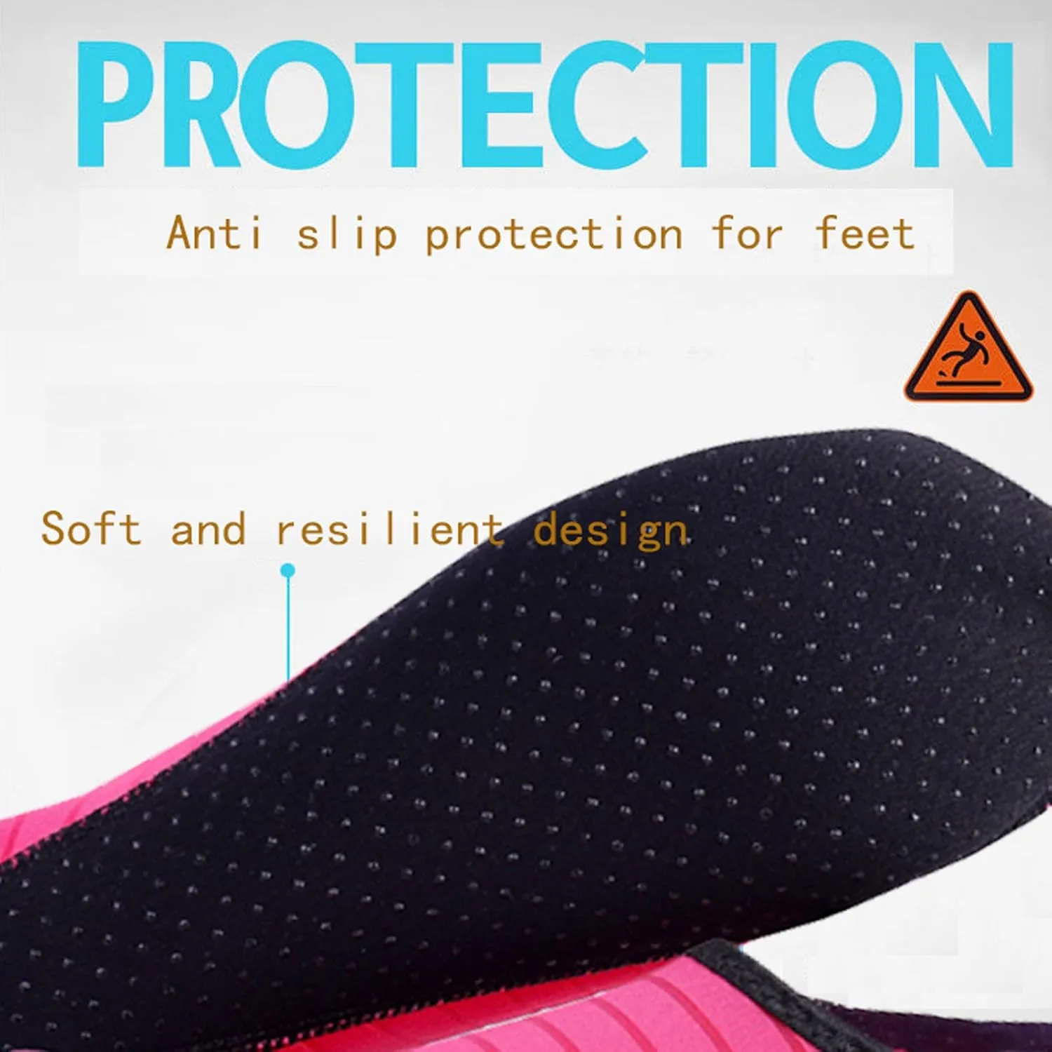 Water Sports Shoes for Women Men Barefoot Quick-Dry Aqua Socks Slip-on for Beach Swim Surf Exploration Yoga Exercise Beach Casual Sandals Fitness Shoes