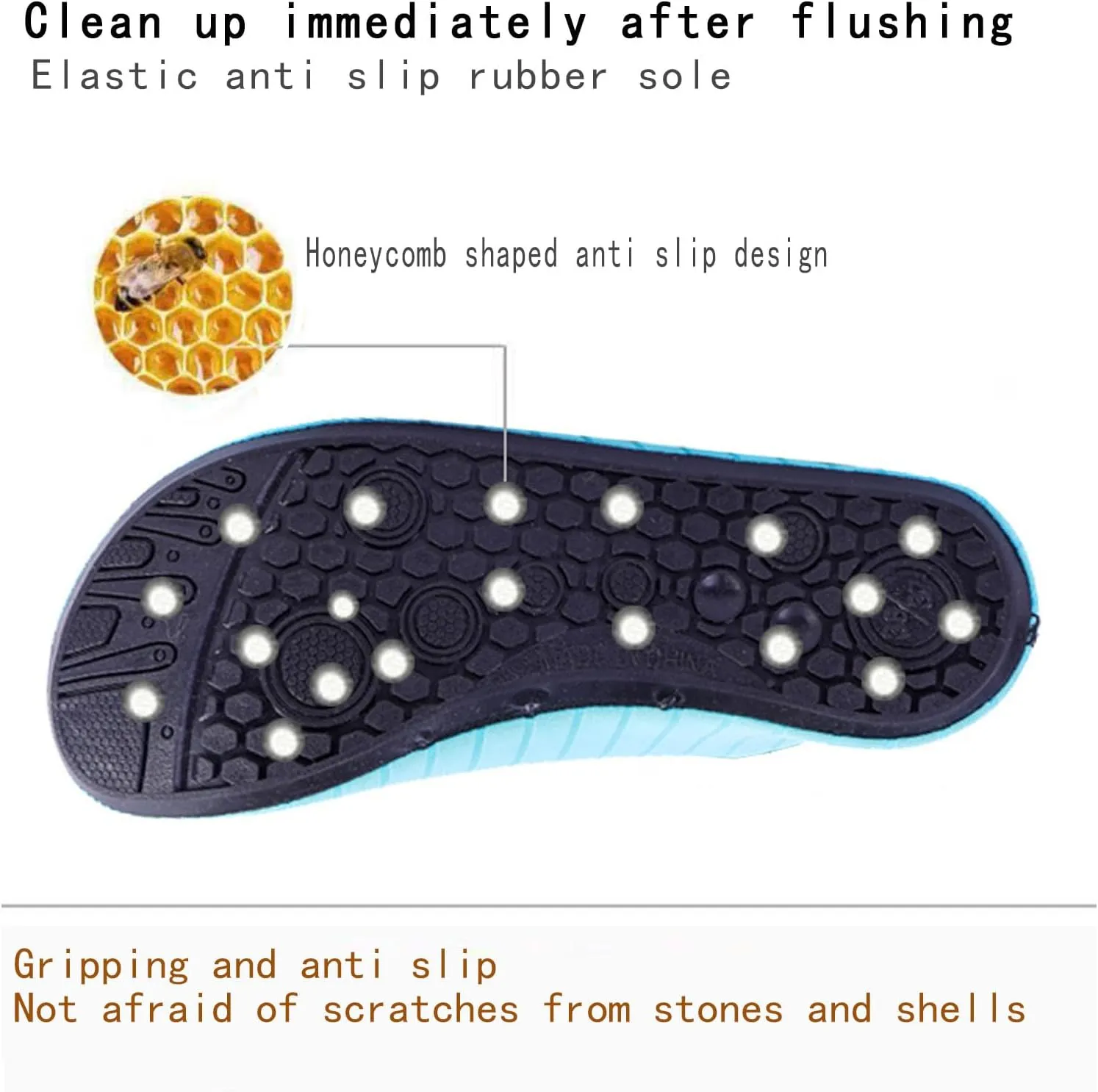 Water Sports Shoes for Women Men Barefoot Quick-Dry Aqua Socks Slip-on for Beach Swim Surf Exploration Yoga Exercise Beach Casual Sandals Fitness Shoes