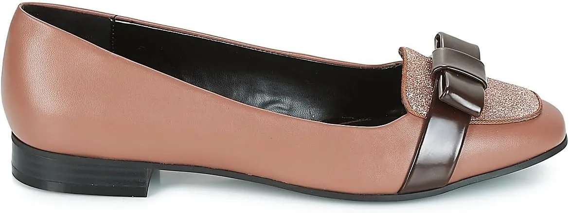 Women Chunky Low Heel Loafers Bow Slip On Closed Round Toe Loafer Shoes Matte Sequin Comfy 1 Inch Block Heels Dress Shoes Pumps Patchwork Glitter Office Work Pumps Cute Chic 4-11 M US